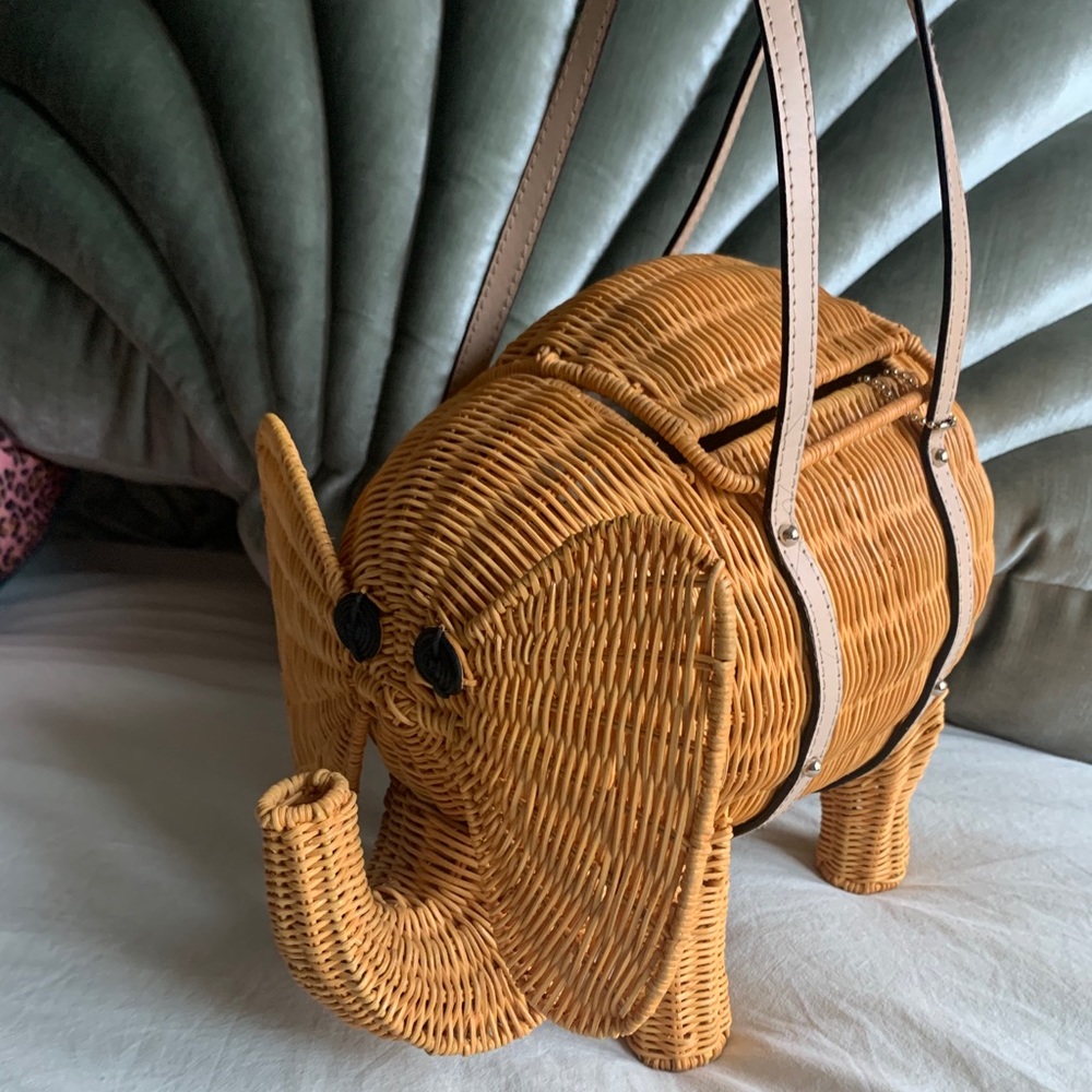 Authentic Rare find! Kate Spade elephant wicker